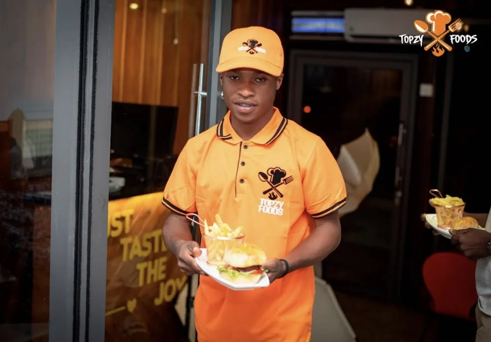 A member of the Topzy Foods team